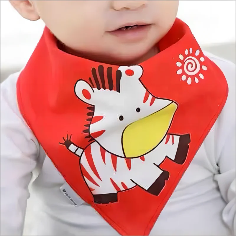 5pcs Baby Saliva Towel Triangle Scarf Pure Cotton Bandana Waterproof Bibs Newborn Boys Girls Absorbent Cloth Bib Saliva Scarf