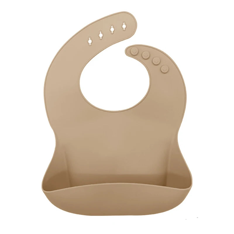 Silicone Bibs for Kids Newborn Candy Baby Feeding Tableware Waterproof Baby Bibs Toddler Breakfast Feedings