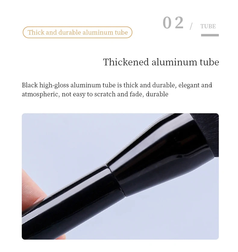 1Pc Wood Handle Blusher Brush Soft Hair Setting Powder Brushing Professional Large Foundation Face Multi Functional Makeup Tool