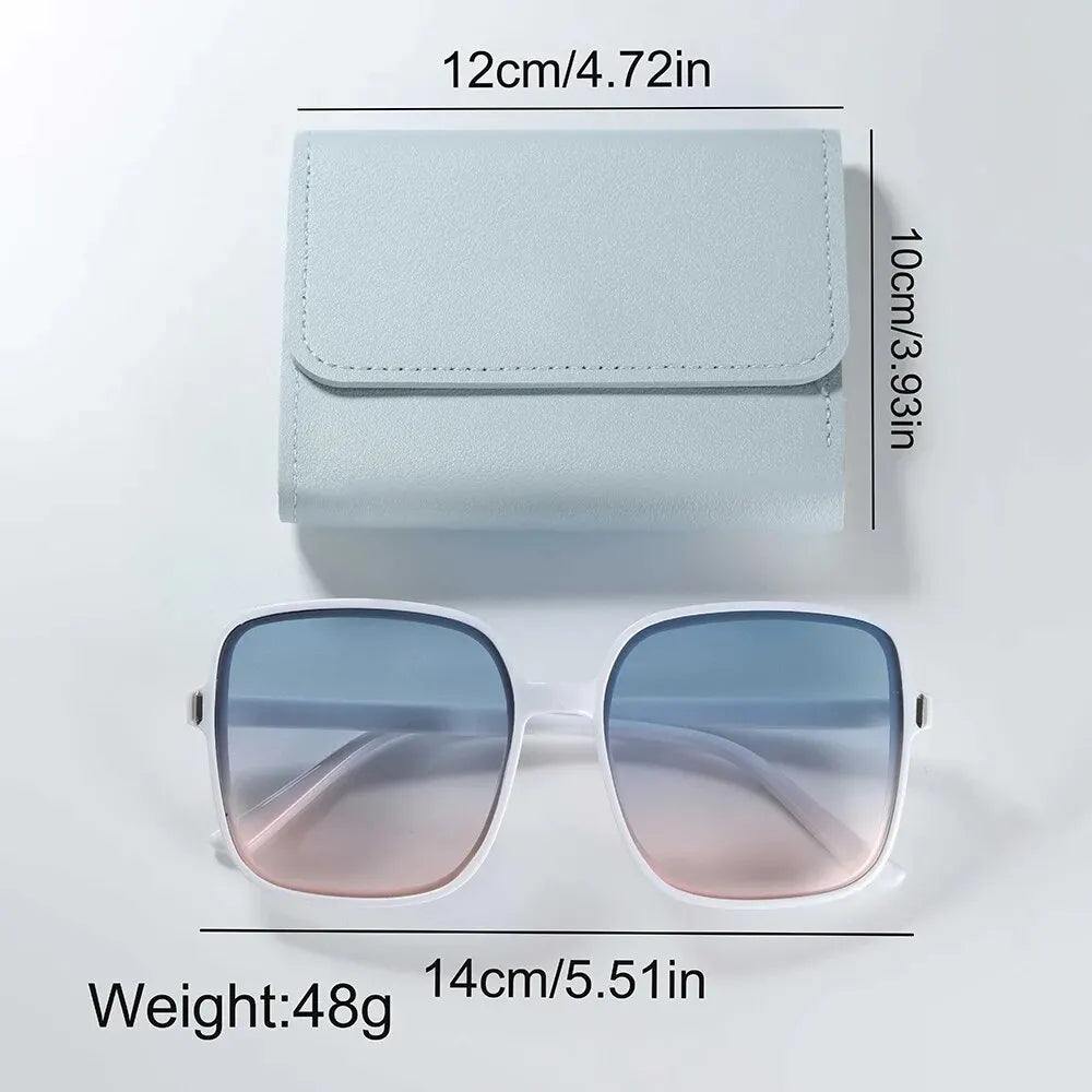 Casual Belt Watch with Simple Wallet & Glasses Set