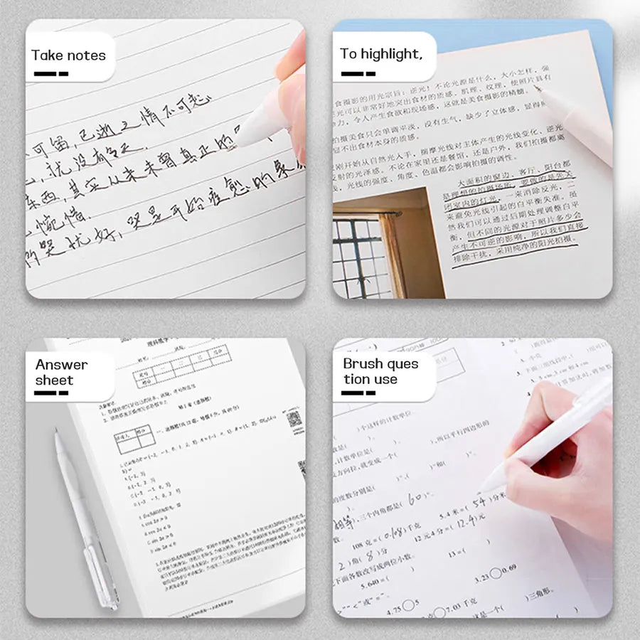 5 pcs gel pen ins smooth press quick-drying  0.5mm black pen ballpoint pens school supplies stationery