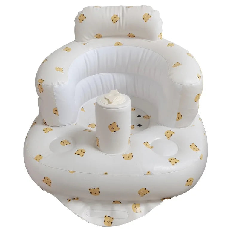Baby Inflatable Seat Built in Air Pump Infant Back Support Sofa Chair for Sitting Up Portable Baby Shower Chair Floor Seater