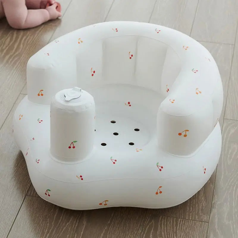 Baby Inflatable Seat Built in Air Pump Infant Back Support Sofa Chair for Sitting Up Portable Baby Shower Chair Floor Seater