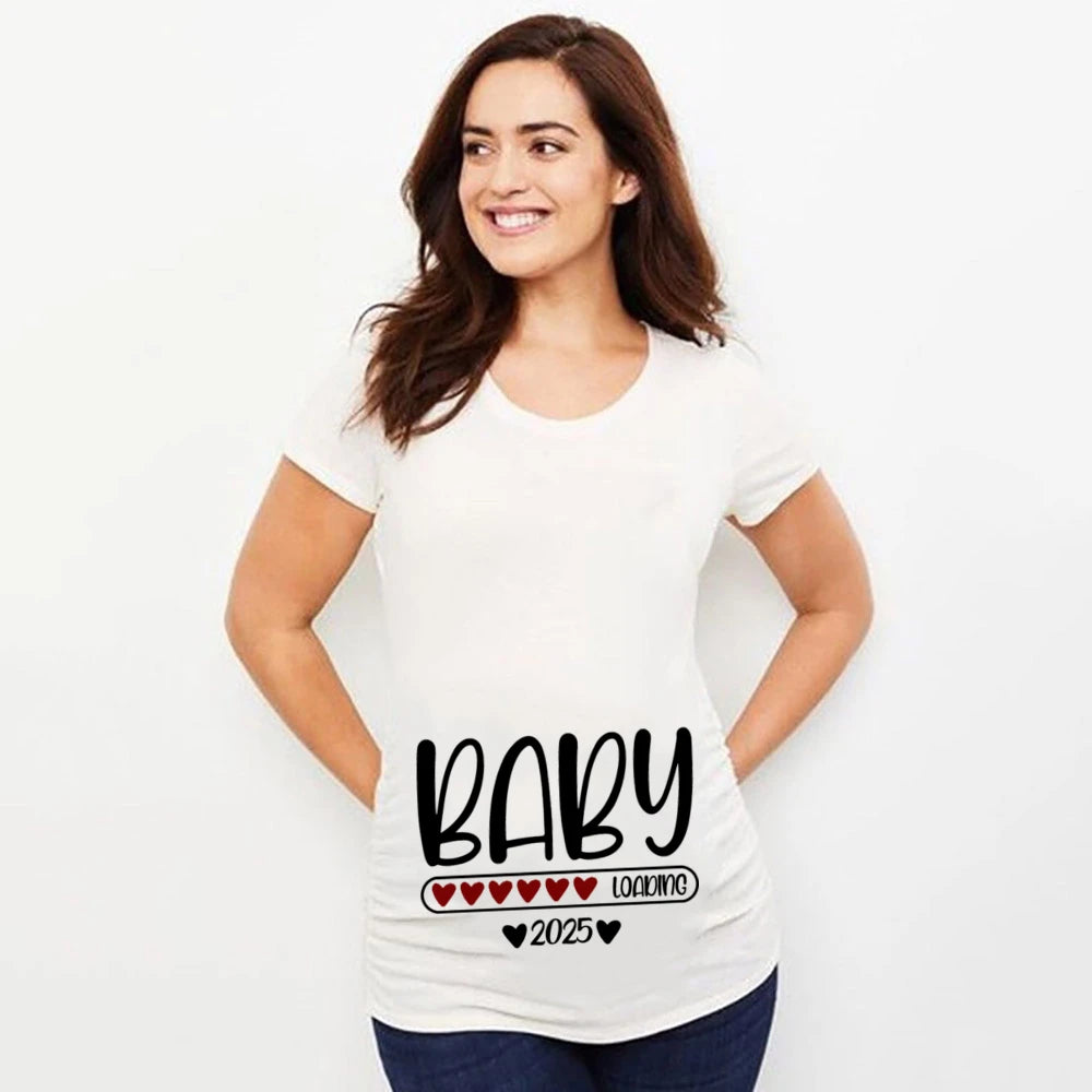 Baby Loading 2025 Maternity T-Shirt