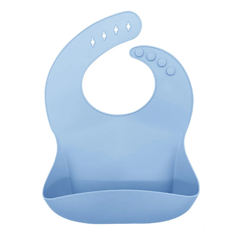Silicone Bibs for Kids Newborn Candy Baby Feeding Tableware Waterproof Baby Bibs Toddler Breakfast Feedings