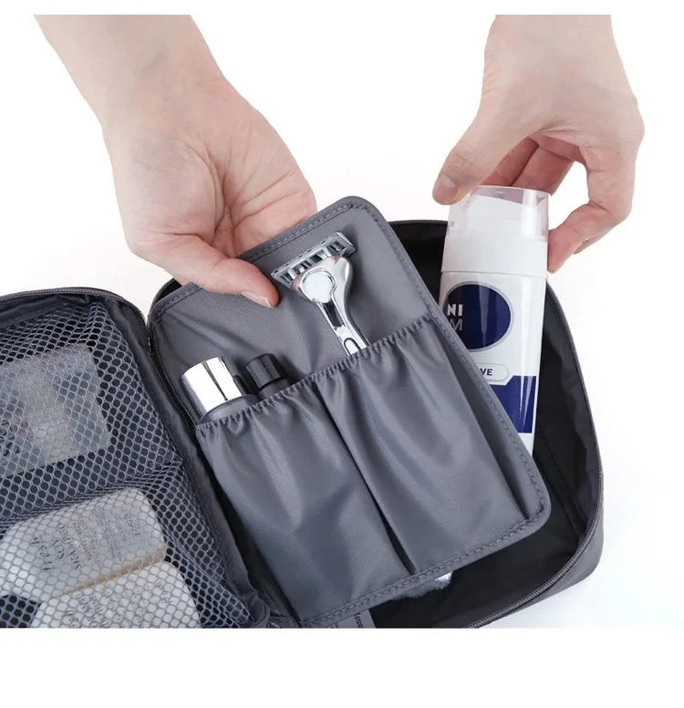 High Capacity Portable Girl Travel Makeup Bag Women's Make up Bag Toiletries Organizer Waterproof Oxford Female Storage Cosmetic