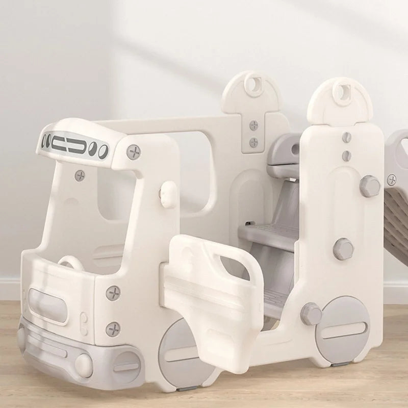 Gray Functional Bus with Slide