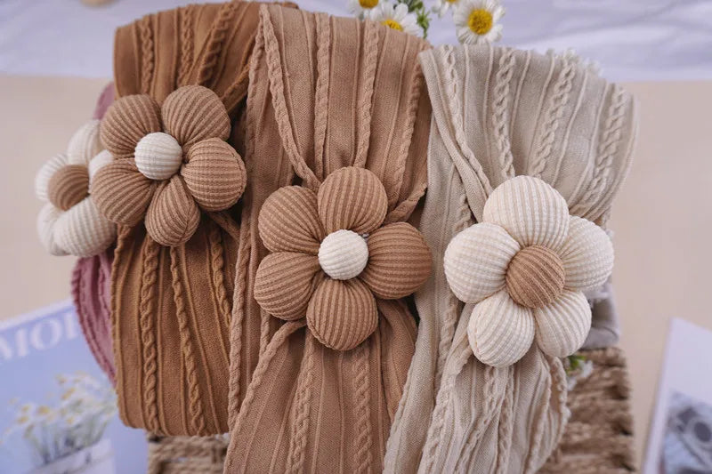 Cute Baby Headbands Flower Floral Elastic Soft Newborn Headbands For Baby Girl Children Turban Infant Kids Hair Accessories