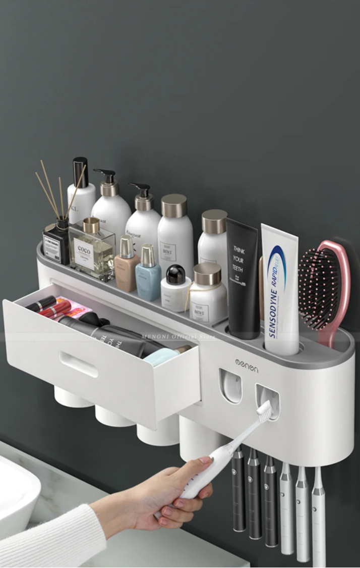Bathroom organiser shelf