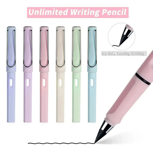 1Pc Eternal Pencil Unlimited Writing No Ink Pen Pencils For Writing Art Sketch Stationery Kawaii Pen School Supplies