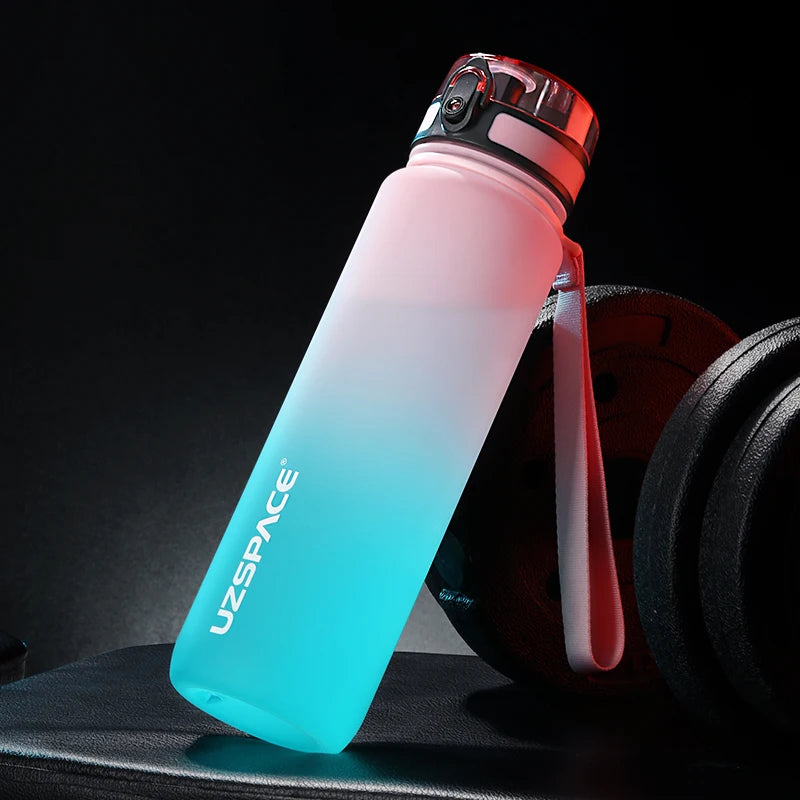 UZ Sport Water Bottles BPA Free Portable Leakproof Shaker Bottle Tritan Plastic Drinkware Camping Gym Fitness Jug 500/800/1000ML
