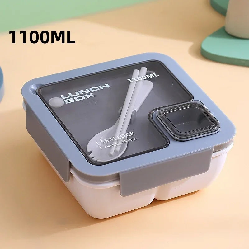1pcs Lunch Box Portable Lunch Bags for Children School Office Bento Box with Tableware  Complete Kit Microwavable Heating