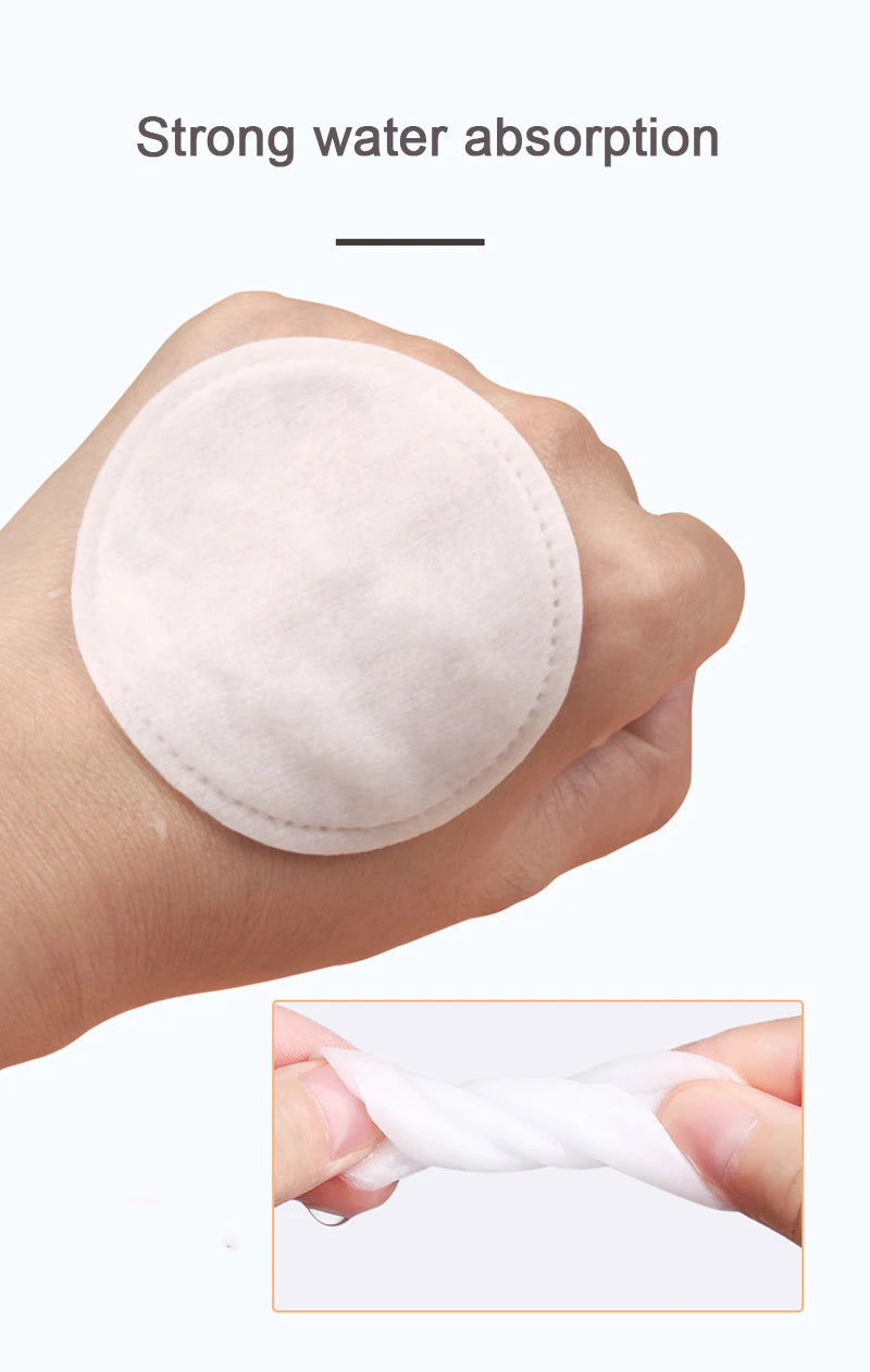 100Pcs/bag Make Up Cosmetic Cotton Wipe Pads Nail Art Cleaning Pads Soft Supplies Facial Cotton Makeup Daily Remover Tool