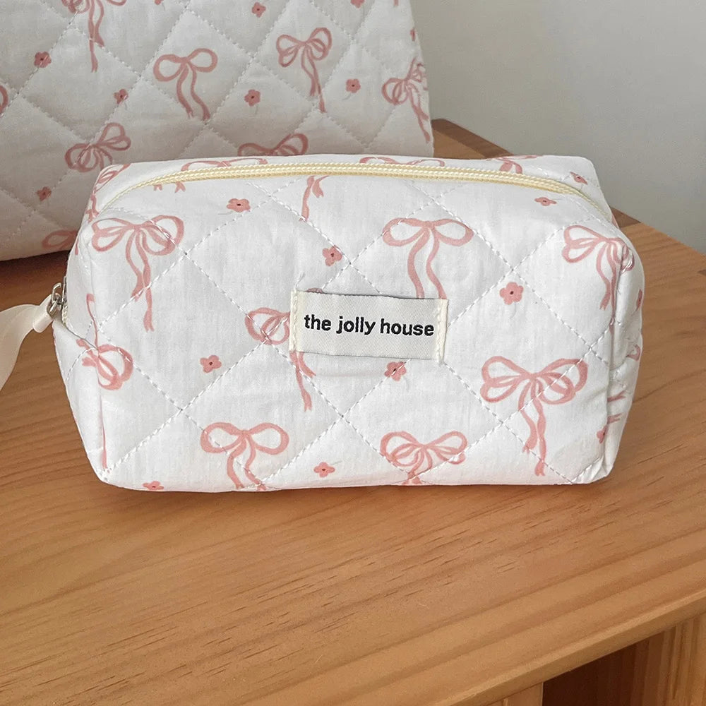 Quilted Makeup Bag