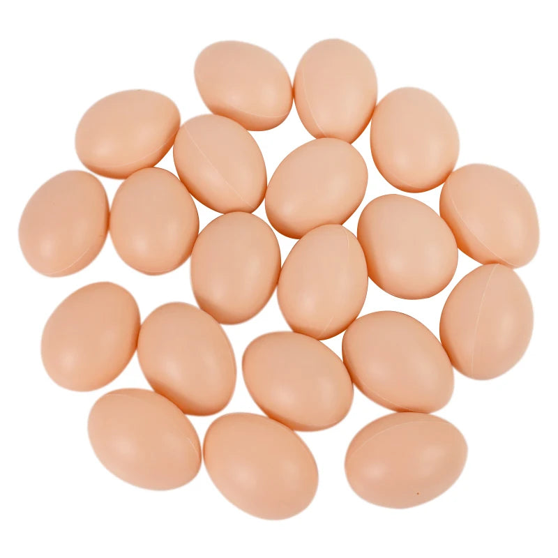 10/20pcs Simulation Plastic Egg DIY Painting Craft Easter Party Home Decoration Farm Nest Eggs Children Educational Toy Gift