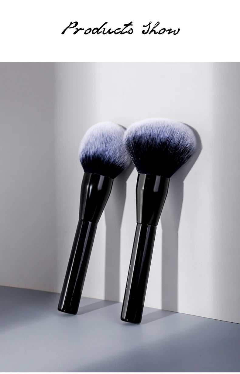 1Pc Wood Handle Blusher Brush Soft Hair Setting Powder Brushing Professional Large Foundation Face Multi Functional Makeup Tool