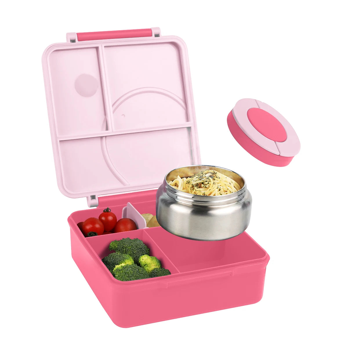 Four-Grid Lunch Box With Insulated Soup, For Teenagers And Workers At School, Canteen, Back School