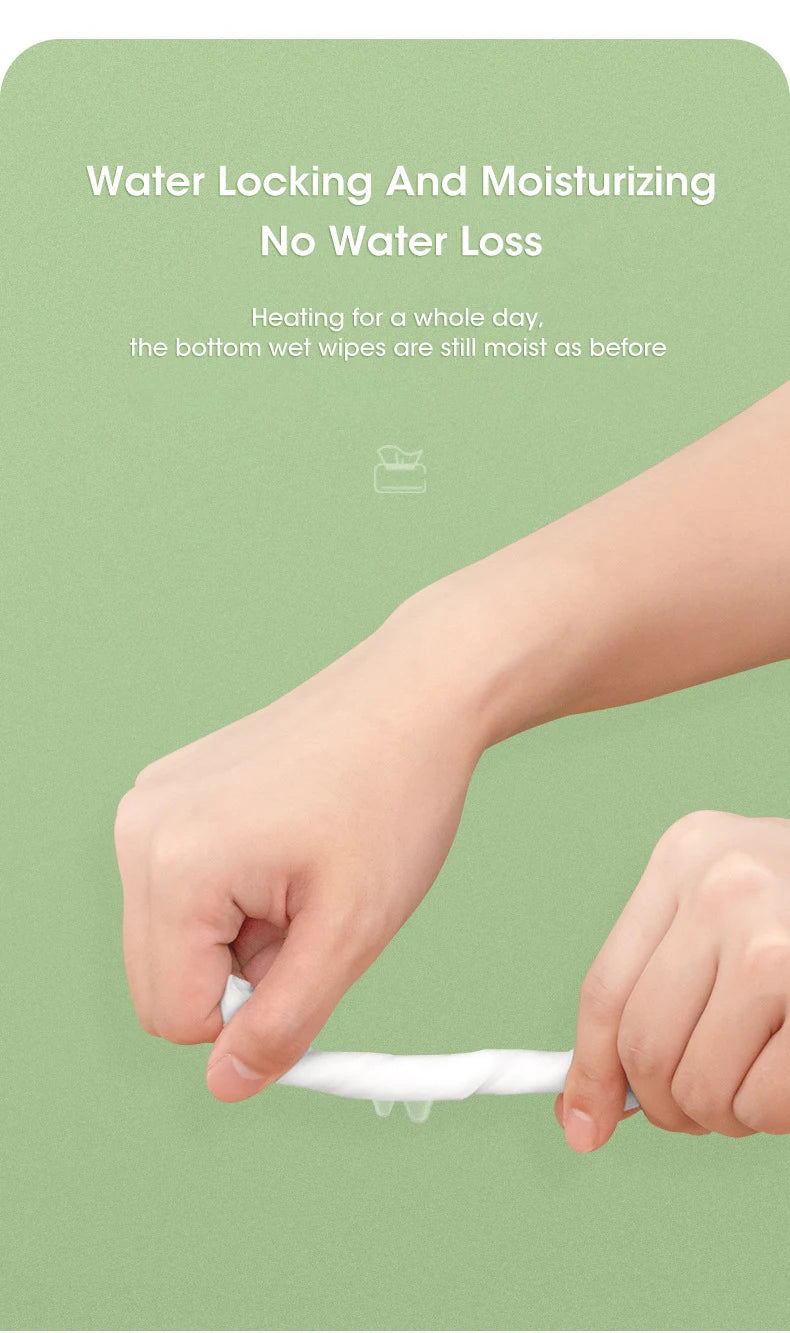 LED Display Baby Wipe Warmer Heater Wet Towel Dispenser Portable USB Charge Baby Wipe Warmer Napkin Heating Box Home/Car Use