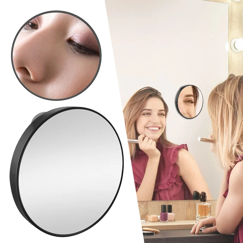 Magnifying Makeup Mirror 30x With Suction Cups Round Make Up Mirror Applying For Makeup Beauty Treatments Remove Acne Pores Tool