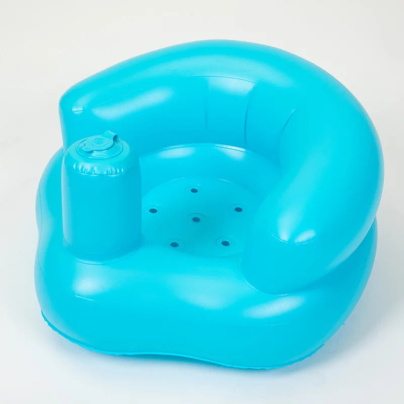 Baby Inflatable Seat Built in Air Pump Infant Back Support Sofa Chair for Sitting Up Portable Baby Shower Chair Floor Seater