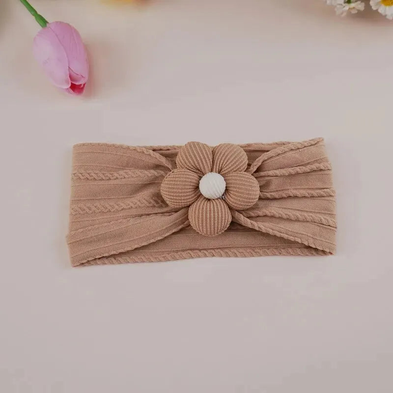 Cute Baby Headbands Flower Floral Elastic Soft Newborn Headbands For Baby Girl Children Turban Infant Kids Hair Accessories