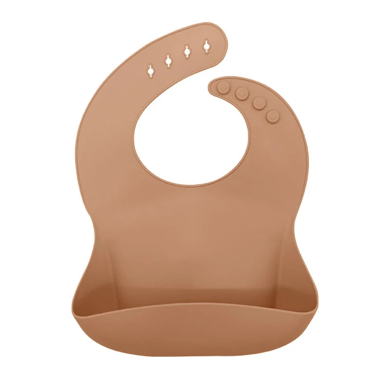 Silicone Bibs for Kids Newborn Candy Baby Feeding Tableware Waterproof Baby Bibs Toddler Breakfast Feedings