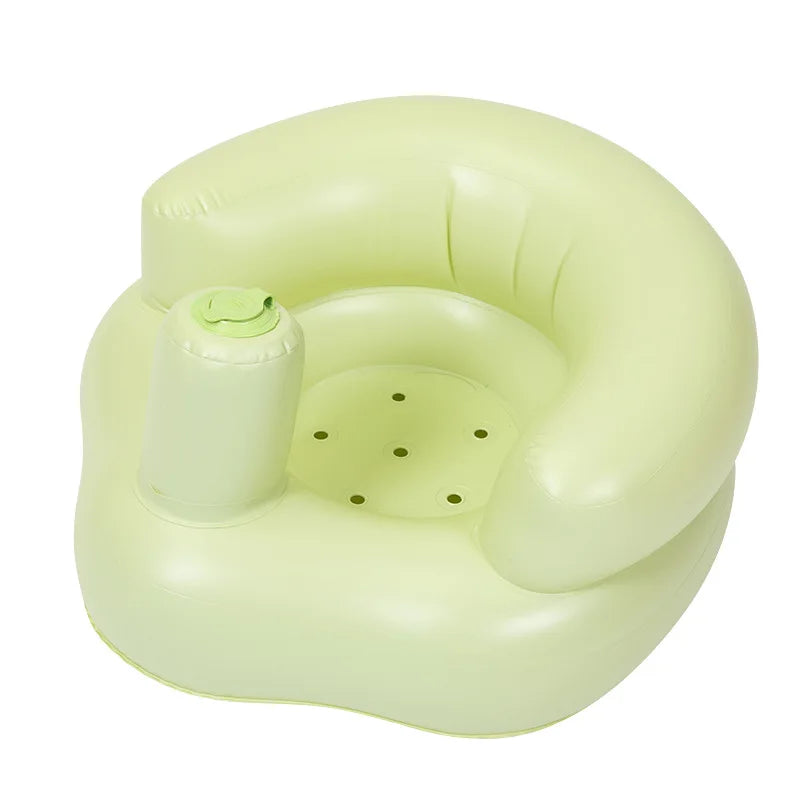 Baby Inflatable Seat Built in Air Pump Infant Back Support Sofa Chair for Sitting Up Portable Baby Shower Chair Floor Seater