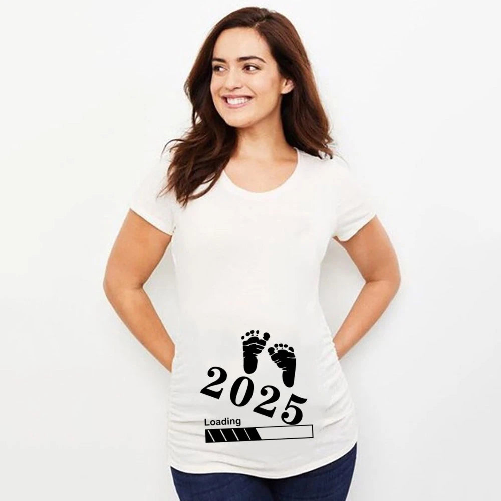 Baby Loading 2025 Maternity T-Shirt