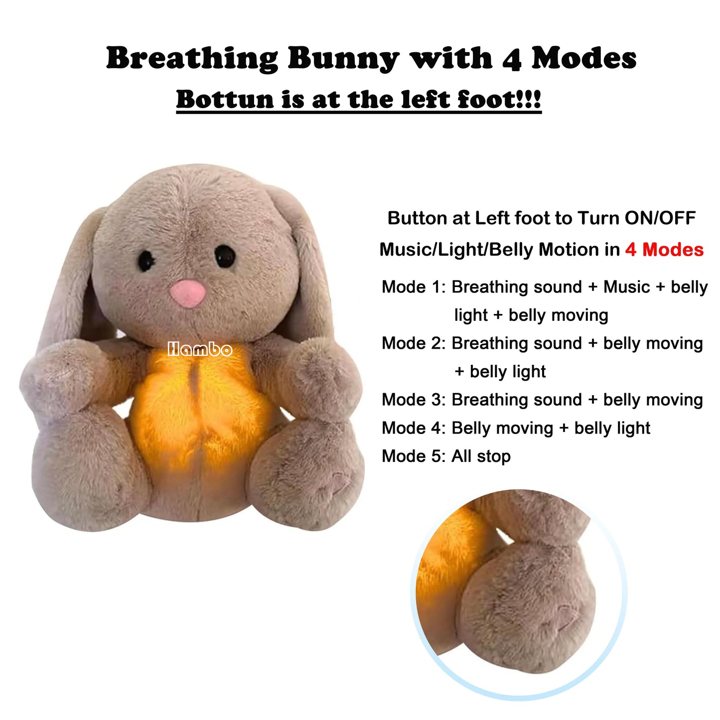 Breathing Jesus Soothing Plush Toy