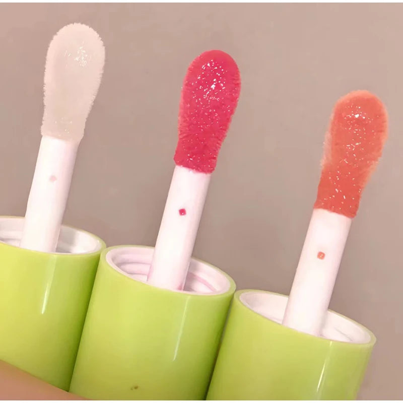 Set 6pcs Moisturizing Lip Gloss Plump Lips Clear Lip Oil Water Light Lip Glaze Hydrating Make Up Liquid Lipstick Korean Cosmetic