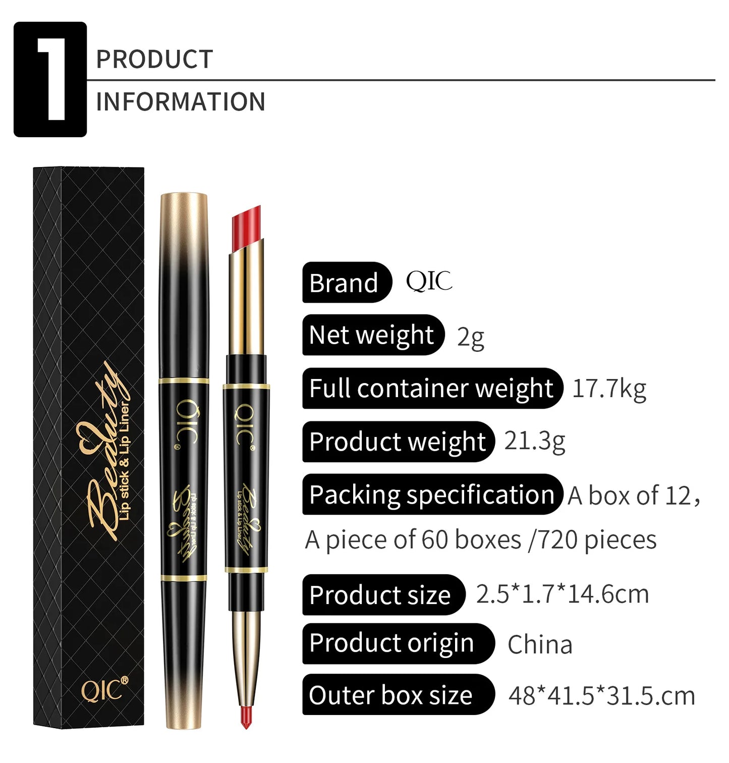 2 In 1 Lip Liner Pencil Matte Lipstick lip liner Long lasting waterproof Makeup For Lip & Eyes Cosmetics Beauty Make up