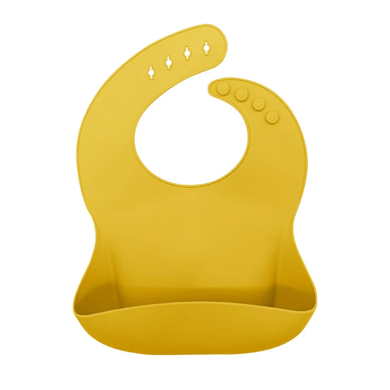 Silicone Bibs for Kids Newborn Candy Baby Feeding Tableware Waterproof Baby Bibs Toddler Breakfast Feedings