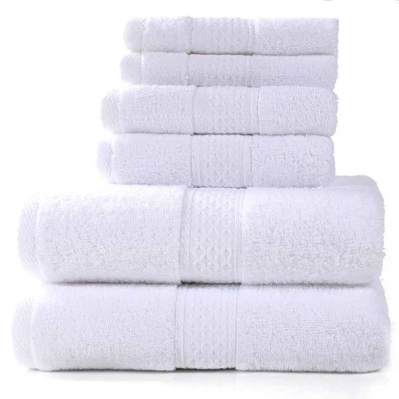 Lace Embroidered Cotton Towel Set