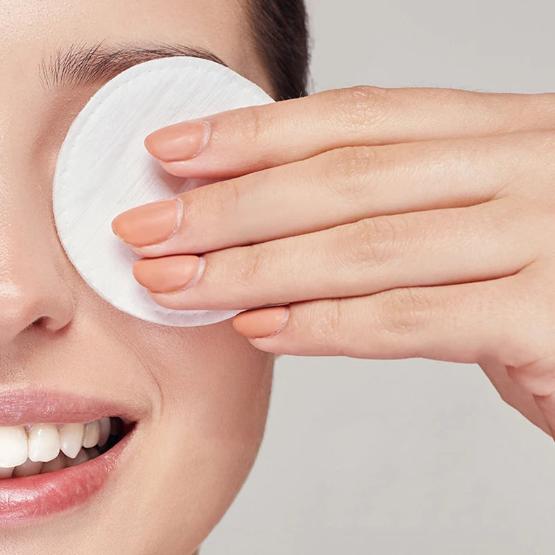 100Pcs/bag Make Up Cosmetic Cotton Wipe Pads Nail Art Cleaning Pads Soft Supplies Facial Cotton Makeup Daily Remover Tool