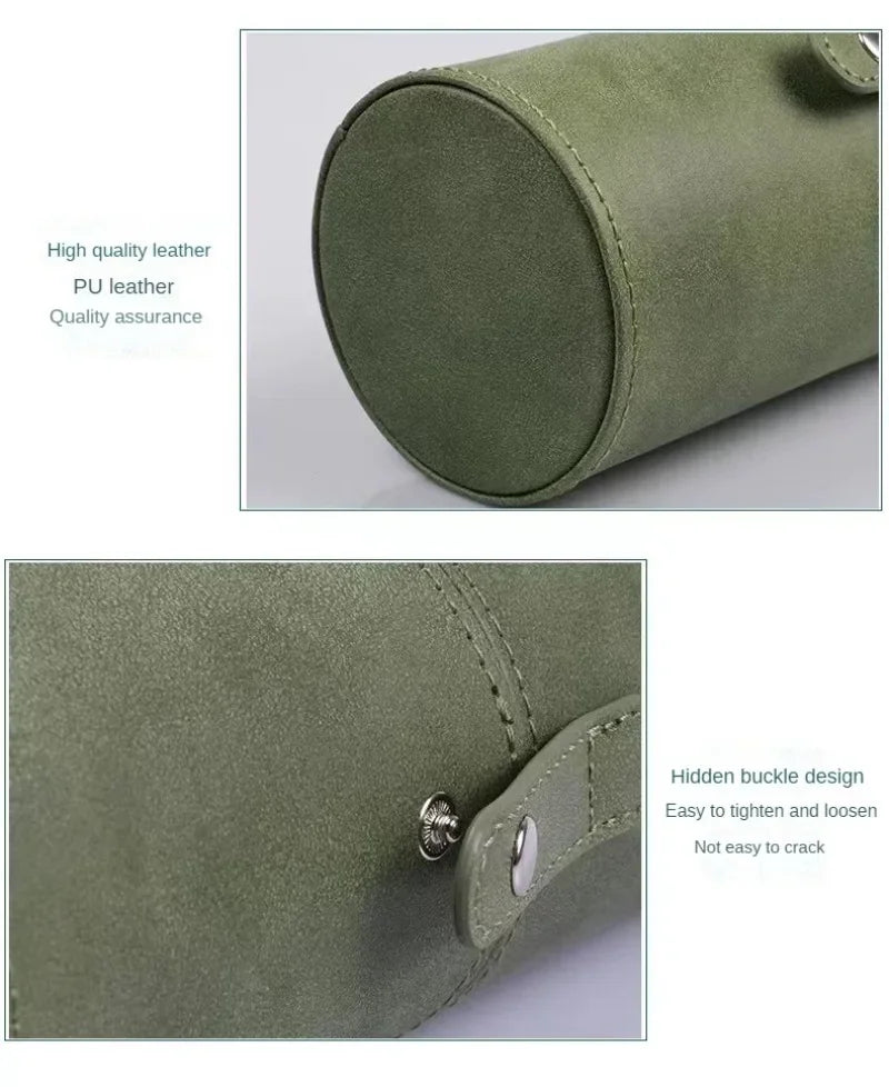 PU Leather Travel Empty Cosmetic Brushes Pen Holder Makeup Artist Bag Brushes Organizer Make Up Tools