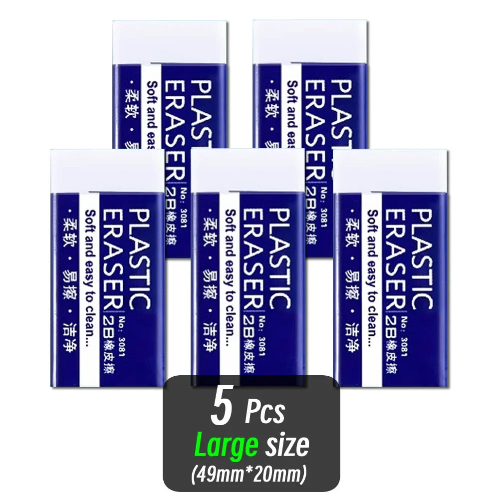 1/10/30pcs 2B Eraser Clean and Mess Free Student Exam Office Sketch Soft Eraser for Kids Correction Supplies Pencil Rubber