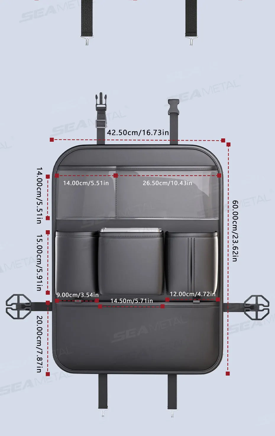 8-in-1 Car Seat Storage Bag