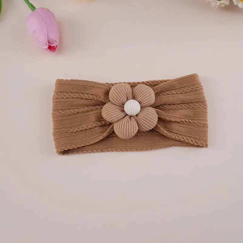 Cute Baby Headbands Flower Floral Elastic Soft Newborn Headbands For Baby Girl Children Turban Infant Kids Hair Accessories