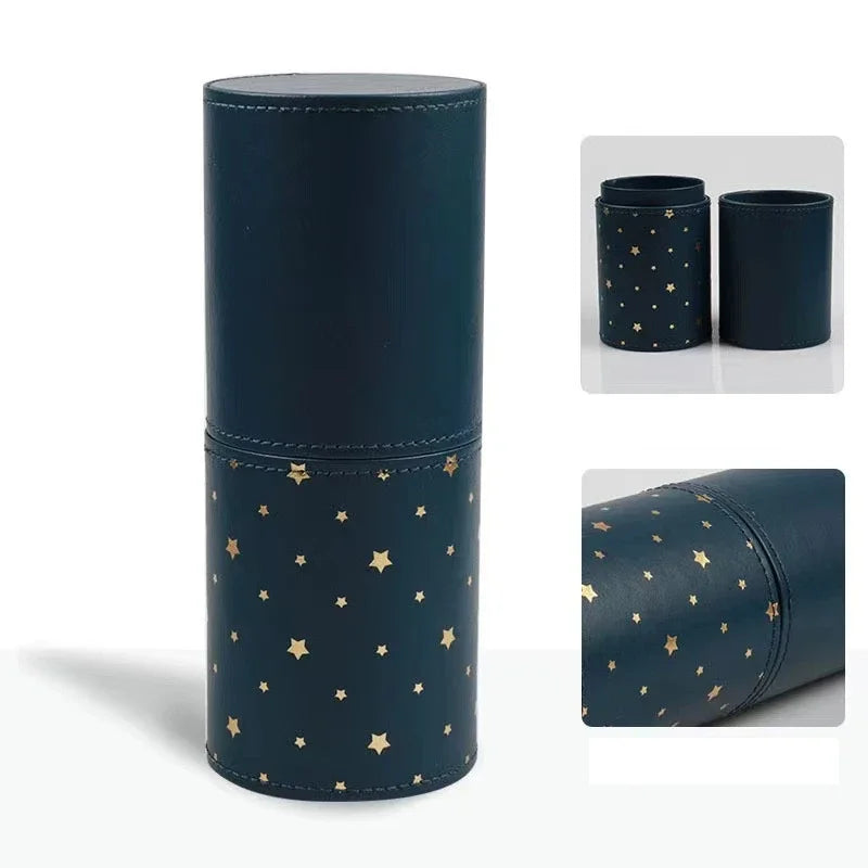 PU Leather Travel Empty Cosmetic Brushes Pen Holder Makeup Artist Bag Brushes Organizer Make Up Tools