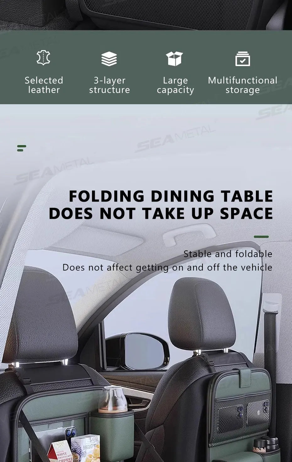 8-in-1 Car Seat Storage Bag