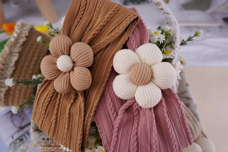 Cute Baby Headbands Flower Floral Elastic Soft Newborn Headbands For Baby Girl Children Turban Infant Kids Hair Accessories