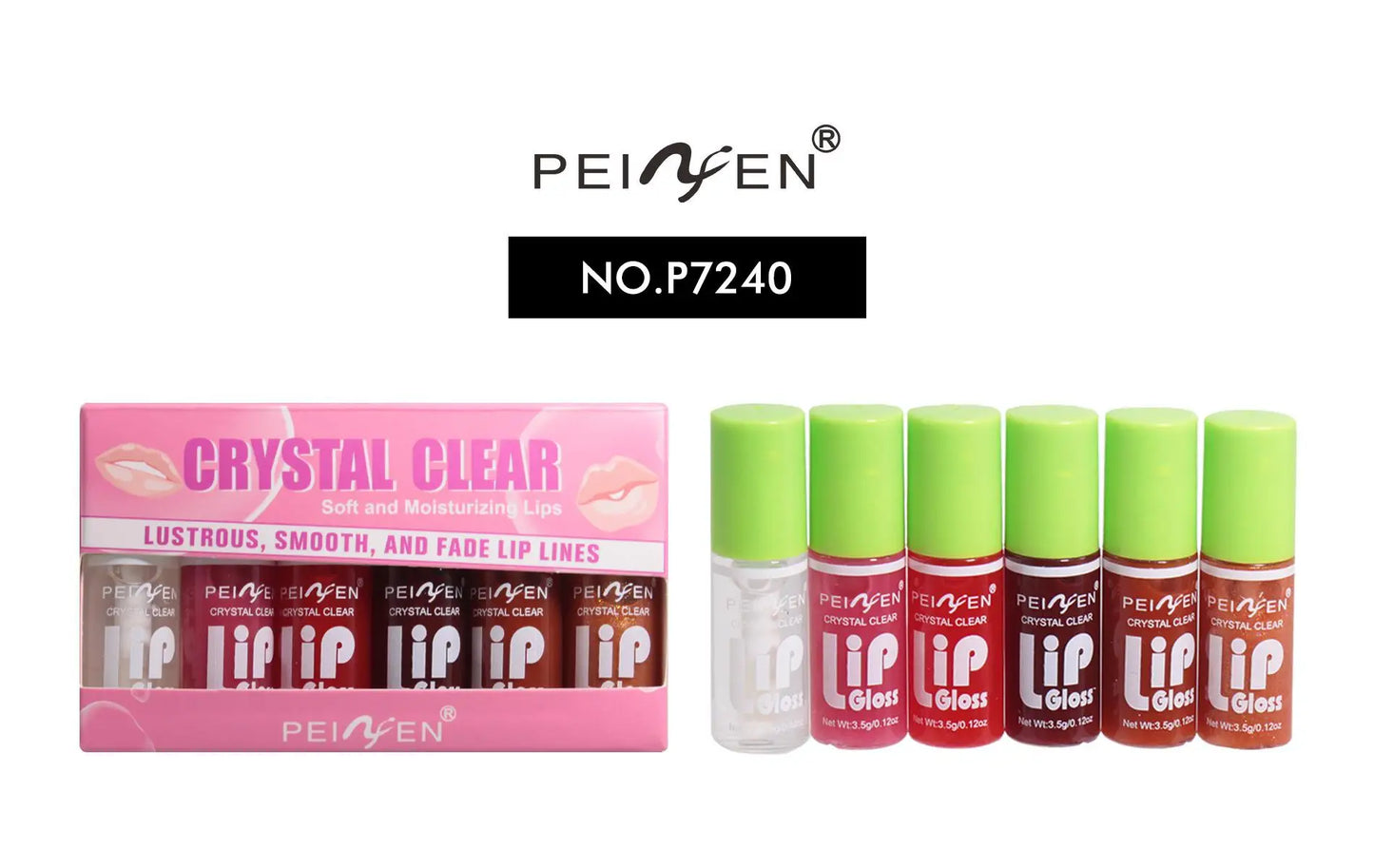 Set 6pcs Moisturizing Lip Gloss Plump Lips Clear Lip Oil Water Light Lip Glaze Hydrating Make Up Liquid Lipstick Korean Cosmetic