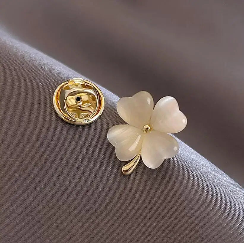 Elegant Gold Color Rose Flower Brooches For Women Girls Rhinestone CZ Luxury Women Accessories
