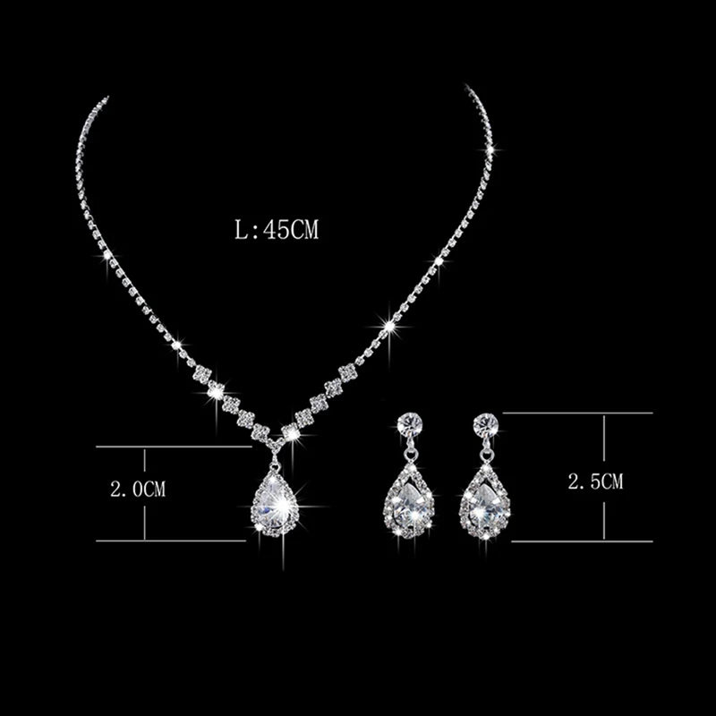 Tear Drop Jewellery Set