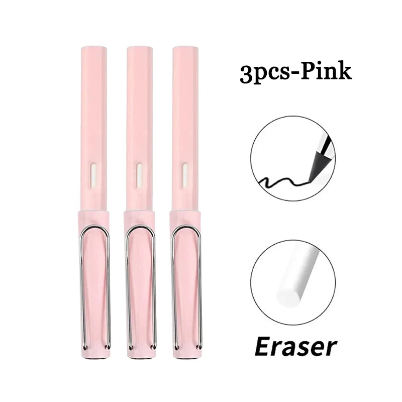 1Pc Eternal Pencil Unlimited Writing No Ink Pen Pencils For Writing Art Sketch Stationery Kawaii Pen School Supplies
