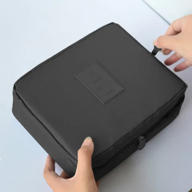 High Capacity Portable Girl Travel Makeup Bag Women's Make up Bag Toiletries Organizer Waterproof Oxford Female Storage Cosmetic