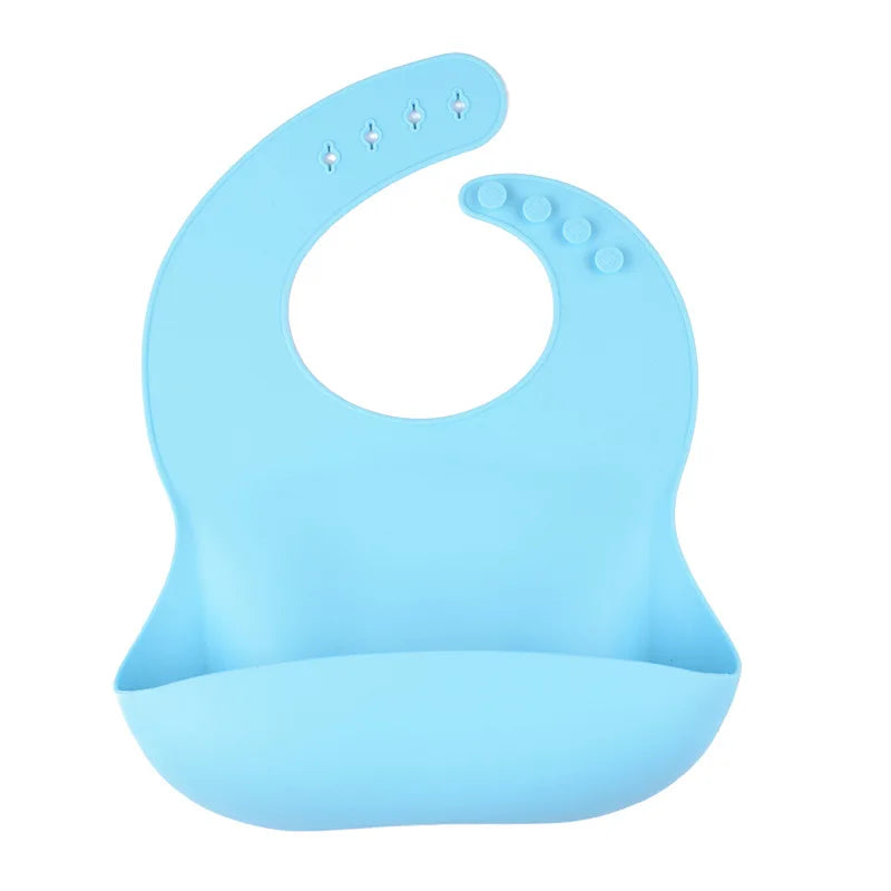Silicone Bibs for Kids Newborn Candy Baby Feeding Tableware Waterproof Baby Bibs Toddler Breakfast Feedings