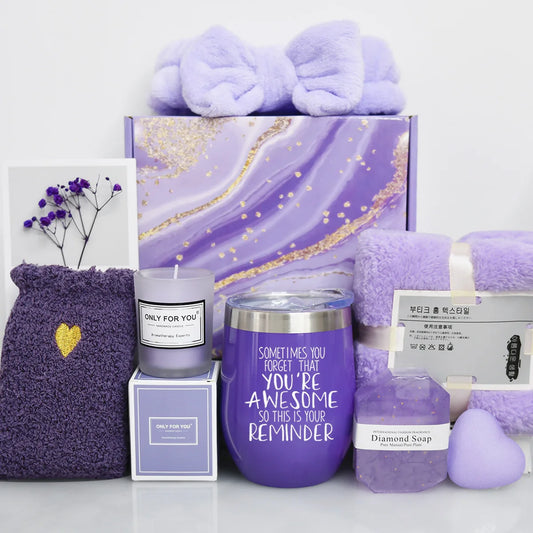 Purple Spa Gift Basket