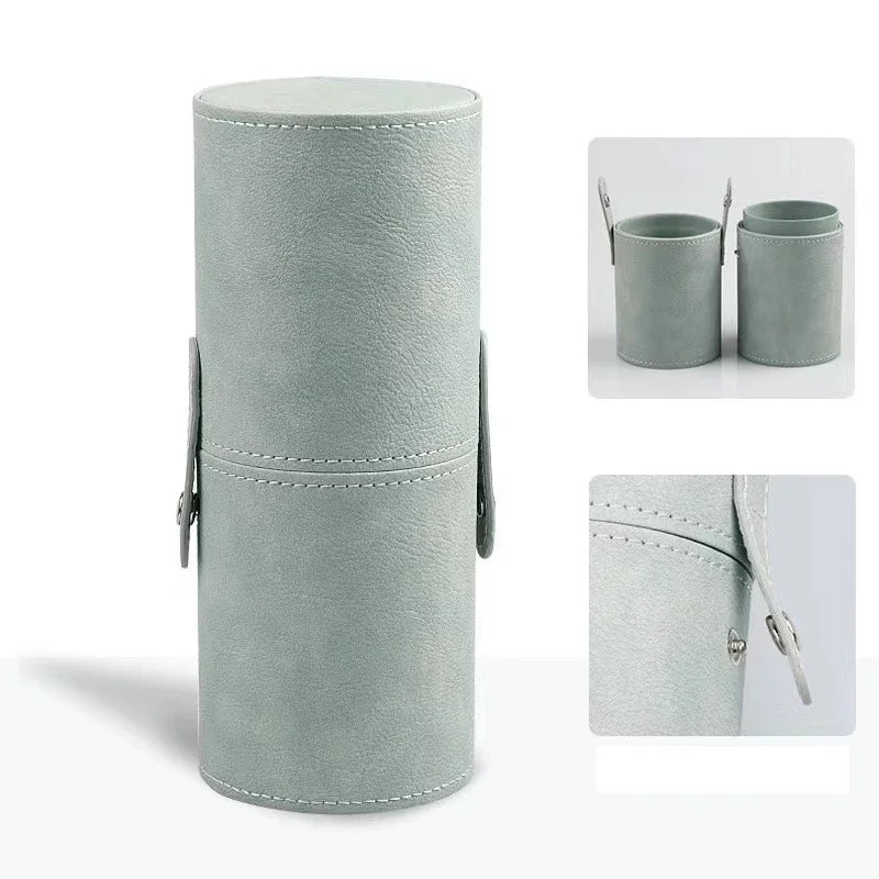 PU Leather Travel Empty Cosmetic Brushes Pen Holder Makeup Artist Bag Brushes Organizer Make Up Tools