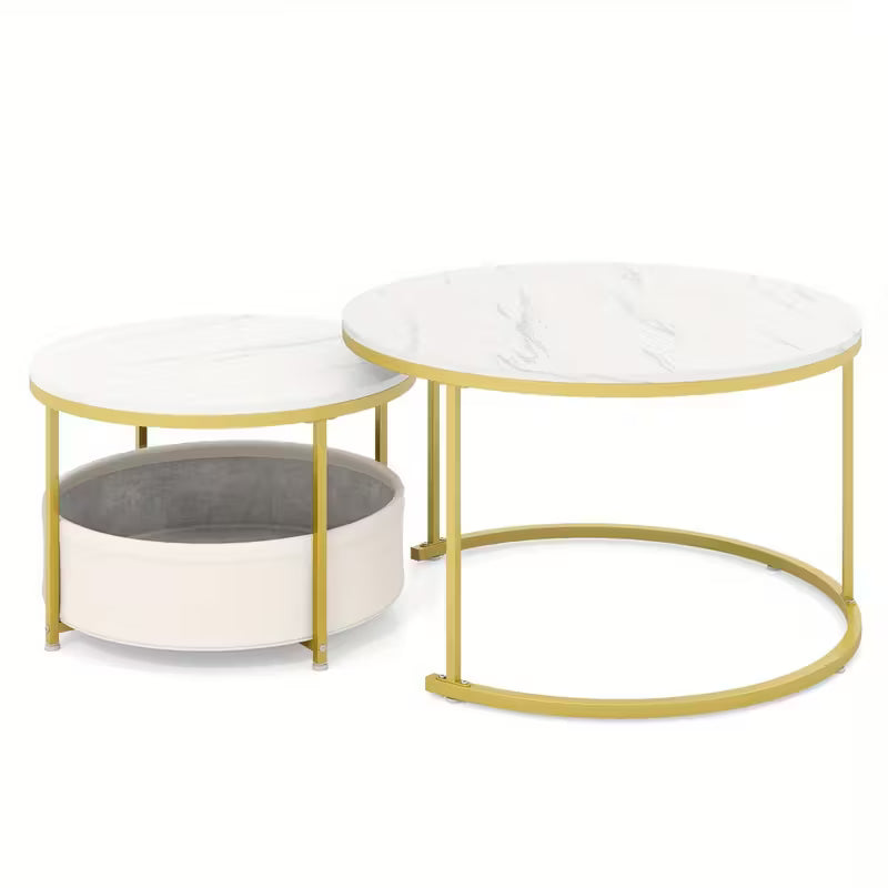 Round Coffee Table Set of 2